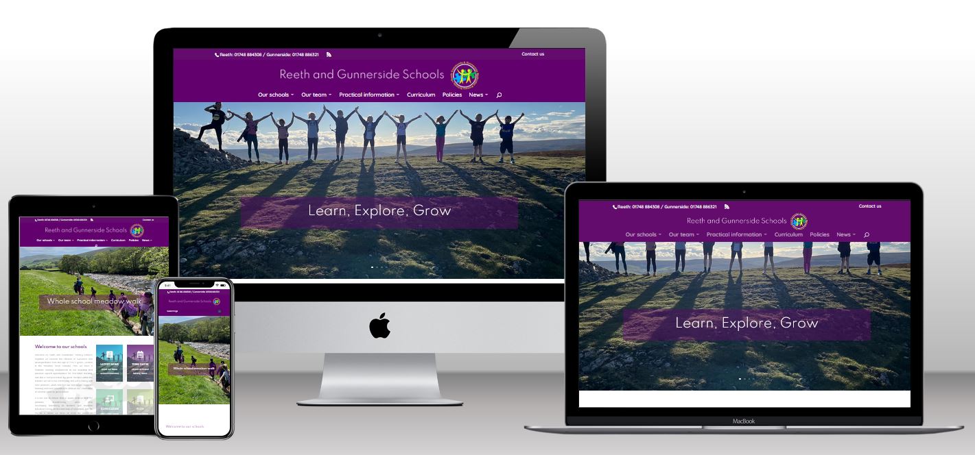 Reeth and Gunnerside Schools website by NYES Digital